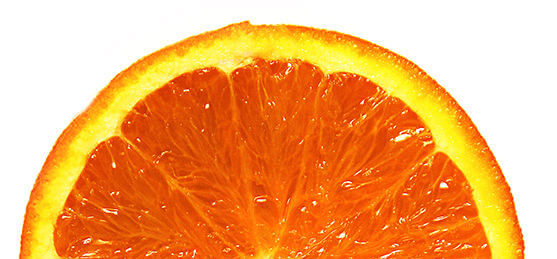 Πορτοκάλι μισό κομμένο